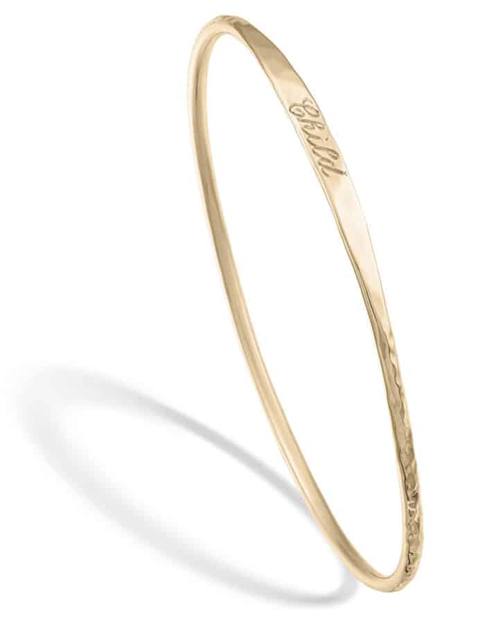 Keepsake Child Bangle Yellow Gold - Image 2