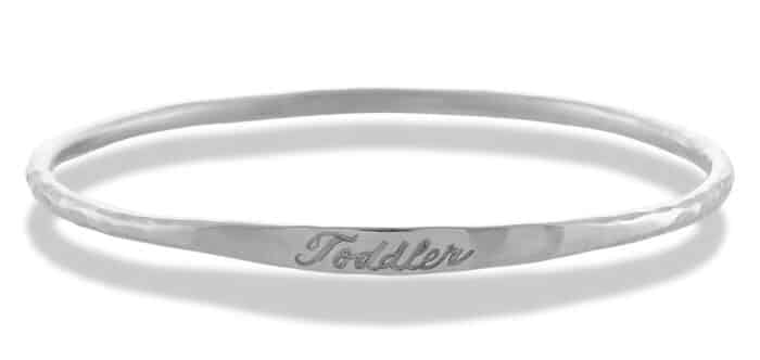 Keepsake Toddler Bangle Silver