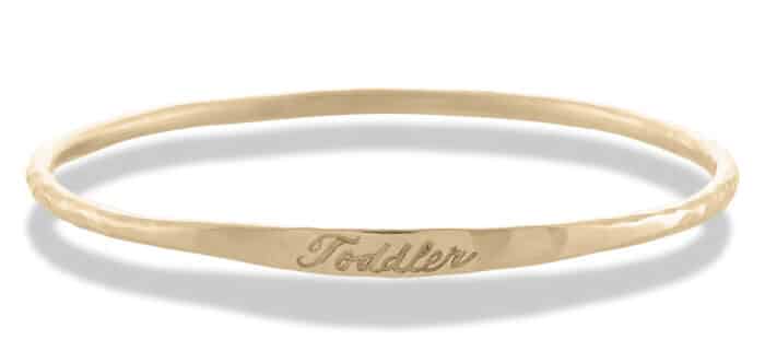 Keepsake Toddler Bangle Yellow Gold