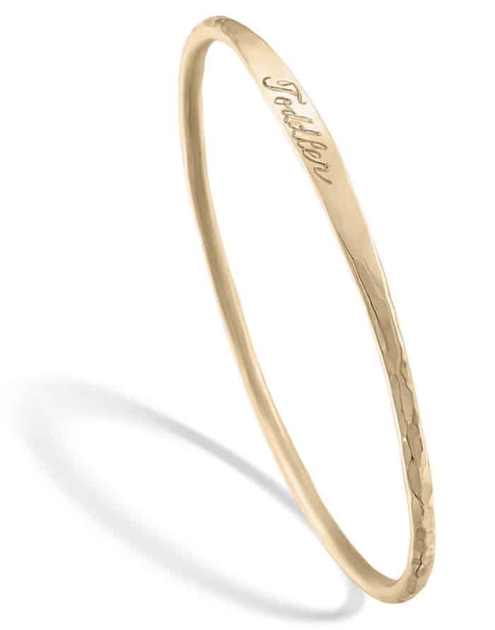 Keepsake Toddler Bangle Yellow Gold - Image 2