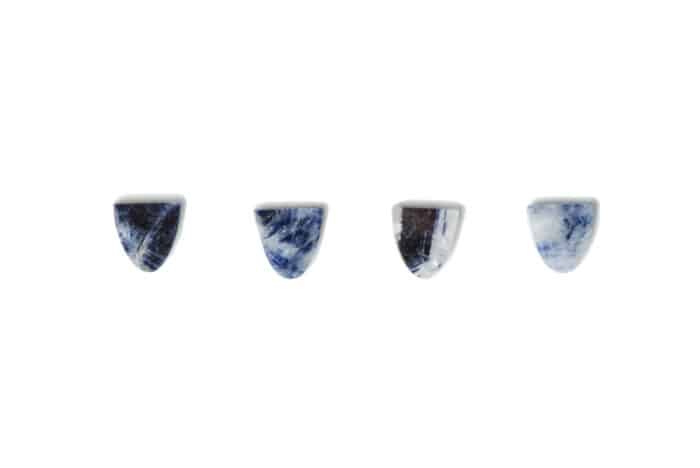 Shield Sapphire Slice Earrings - Image 2