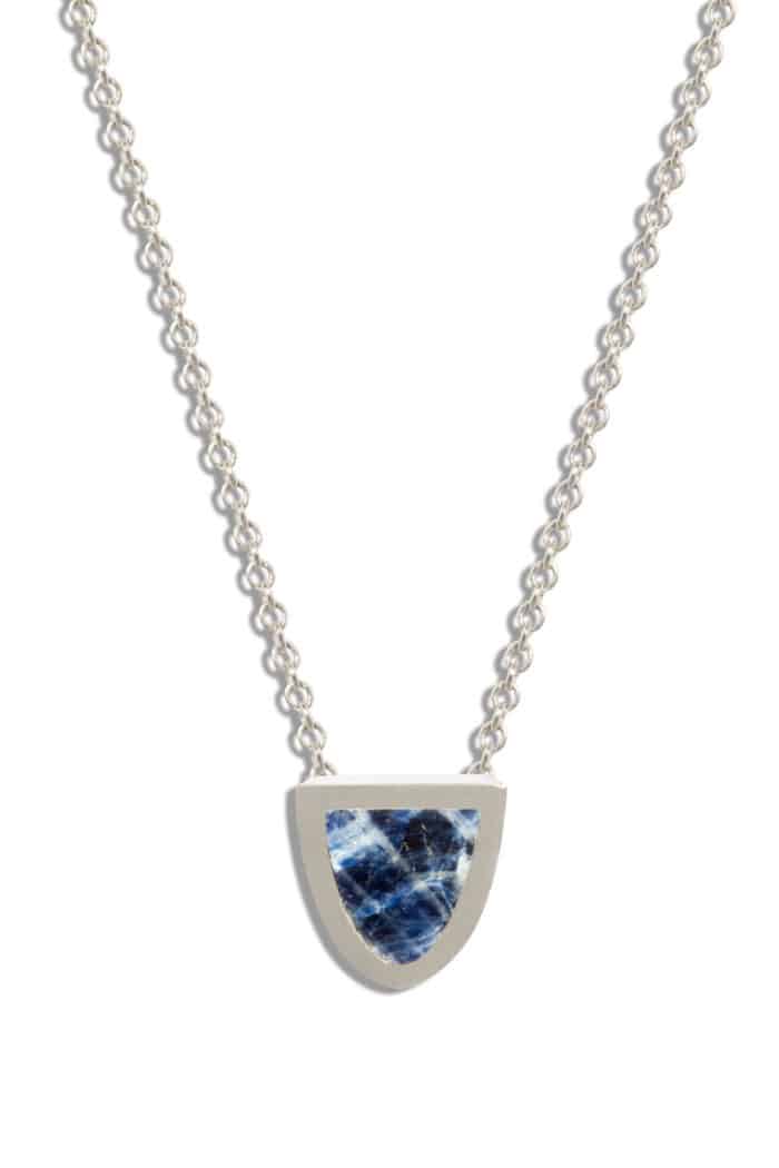 Sapphire Slice Pendant Silver - Image 2