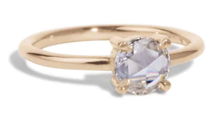 Custom Rose Cut Diamond Ring - Image 2