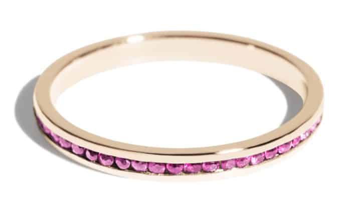 Channel Fuchsia Sapphire Narrow Band Size 5.5 - Image 2