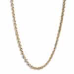 Lei Chain Necklace 2mm Yellow Gold
