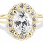 Dez Diamond Oval Halo Ring 1.5ct