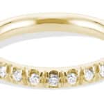 Dez Half Eternity Round Diamond Band 2.5mm