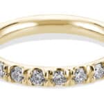 Dez Half Eternity Round Diamond Band 3mm
