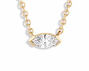 Nikko Diamond Marquise Pendant Yellow Gold