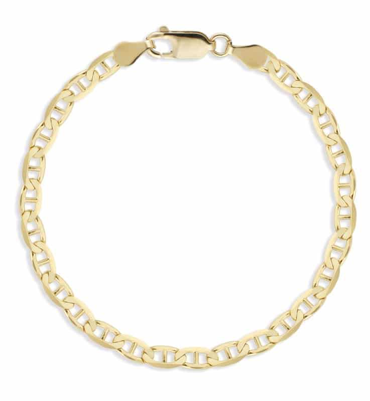 Anchor Chain Bracelet Yellow Gold