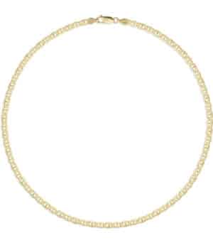 Anchor Chain Necklace Yellow Gold