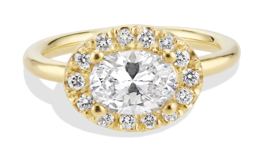 Dasha Diamond Oval Halo Ring 1.5ct