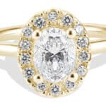 Dez Diamond Oval Halo Ring 1.0ct