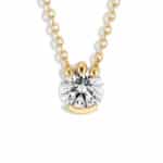 Lash Diamond Pendant 1.0ct Lab Grown Yellow Gold