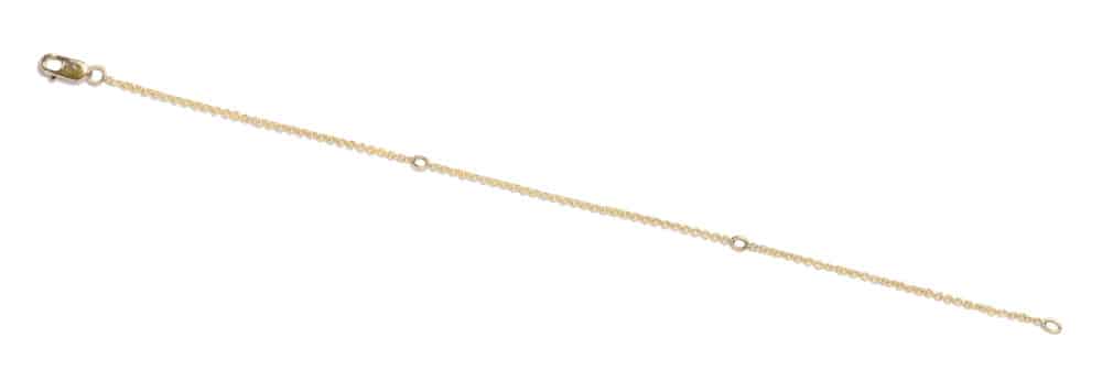 Extender Chain for Necklaces and Bracelets Yellow Gold