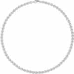 Lei Chain Necklace 4mm Silver
