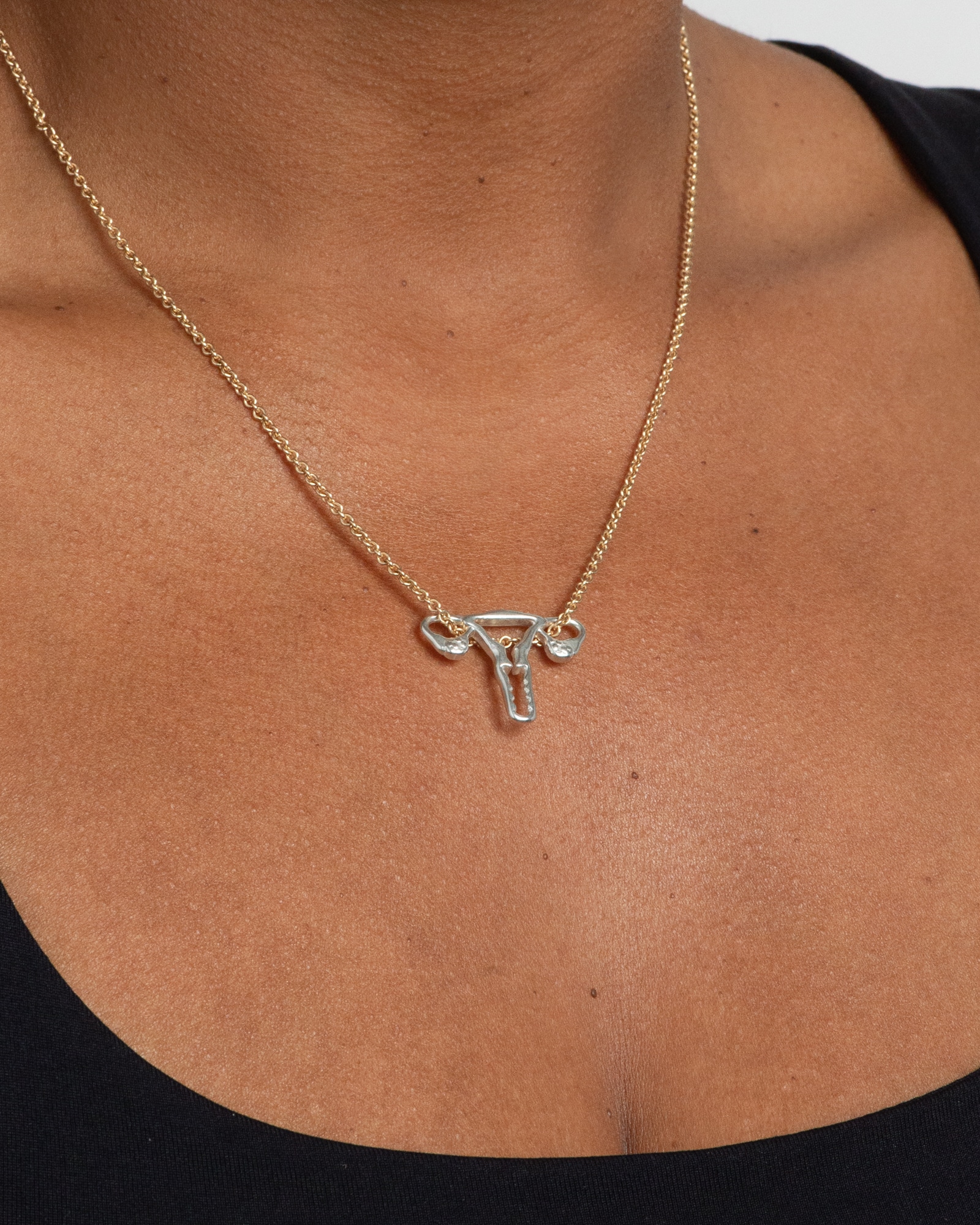 Bans Off Our Bodies Charm + Lei Chain Necklace 2mm