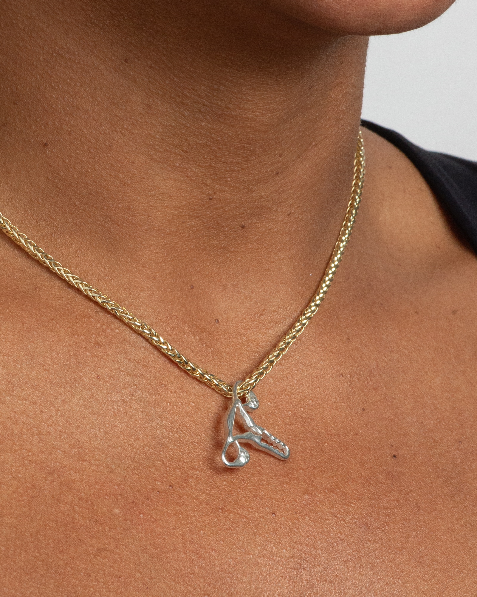 Bans Off Our Bodies Charm + Wheat Chain Necklace