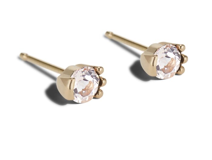 Lash Morganite Studs - Image 2