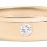 Custom Beveled Edge Diamond Band