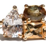 Custom White Sapphire, Topaz, and Andalusite Ring