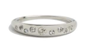 Custom Diamond Crescent Band