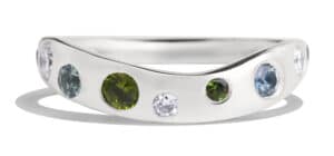 Custom Diamond and Gemstone Band