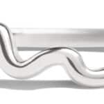Custom Curved Band in 14kt White Gold