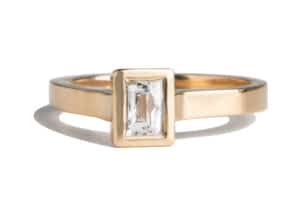 Custom Tycoon Cut Diamond Solitaire Ring