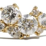 Custom Diamond Cluster Ring in 14kt Yellow Gold