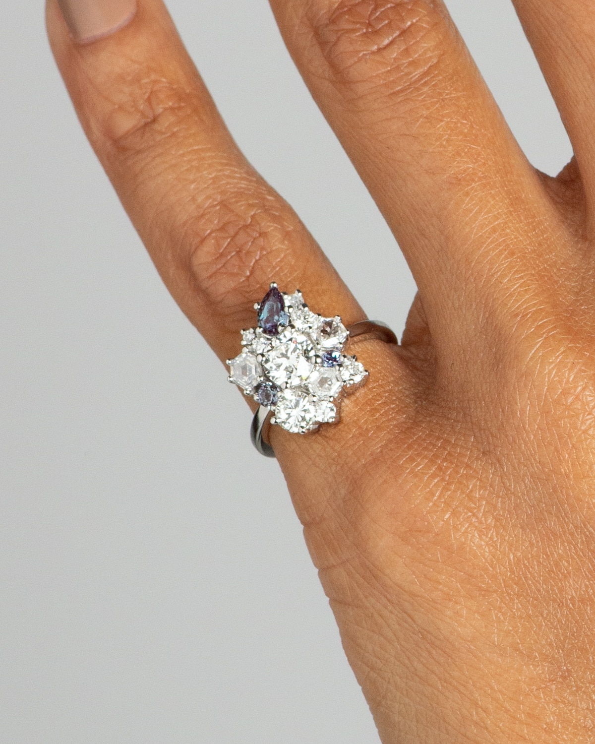 CUST_Heirloom_Cluster_Ring_Himelstein_PLAT_on figure_WEB2