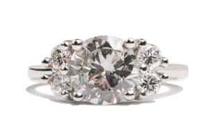 Custom Diamond Cluster Ring
