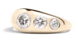 Custom Diamond Triad Ring