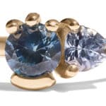 Custom Blue Sapphire Dyad Ring