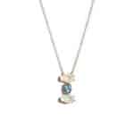 Custom Opal and Aquamarine Necklace