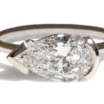 Custom Pear Cut Diamond Ring