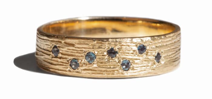 Custom Alexandrite Quill Band