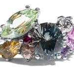 Custom Sapphire Rainbow Cluster Ring