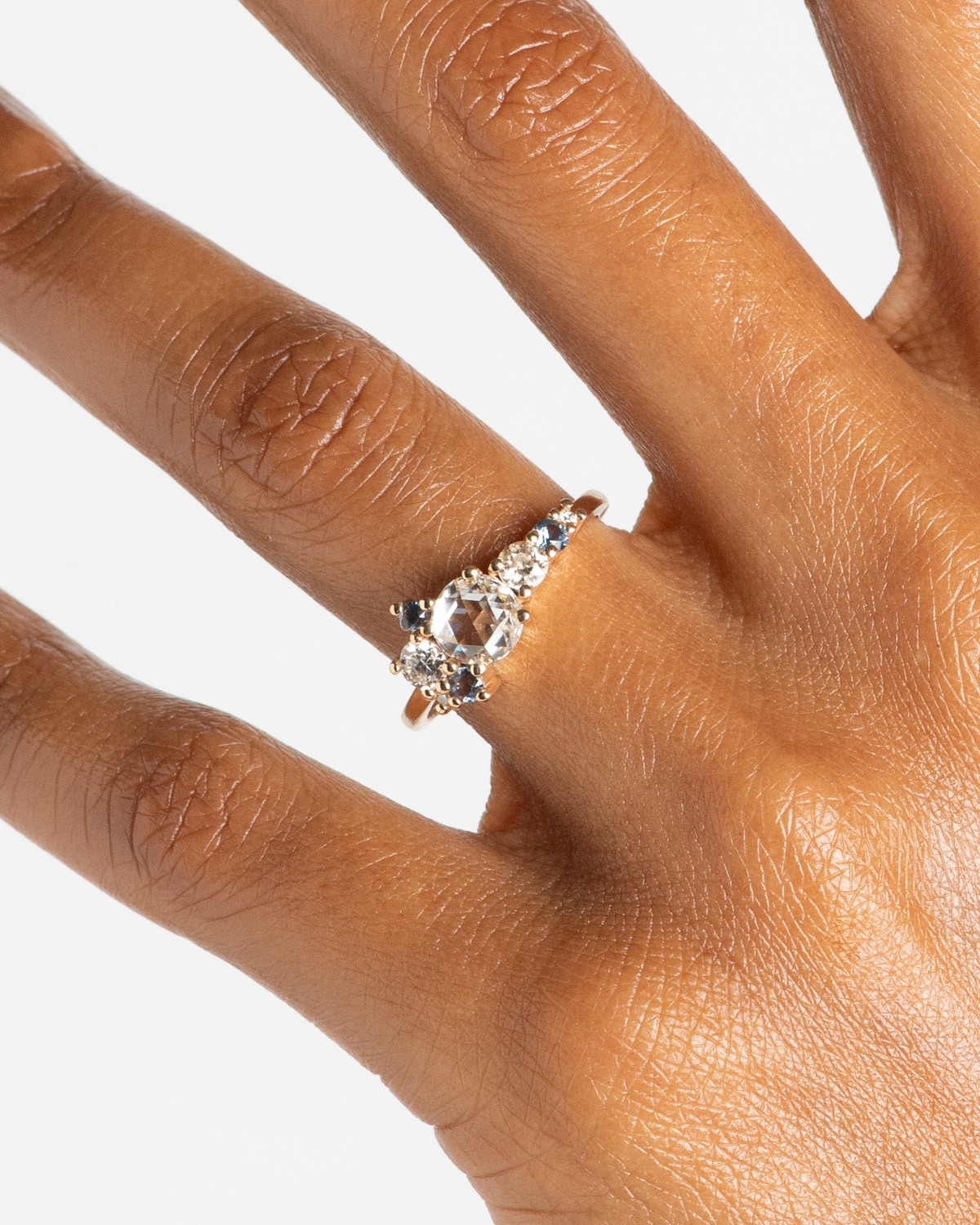 CUST_Rose_Cut_Diamond_and_Sapphire_Cluster_Ring_14Y_Protzmann_WEB2