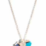 Custom Opal, Turquoise, and Blue Sapphire Necklace