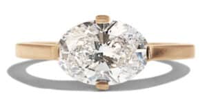 Custom Oval Cut Lab Grown Diamond Ring