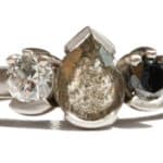 Custom Salt and Pepper Diamond Triad Ring