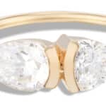 Lash Pear Trillion Diamond Ring