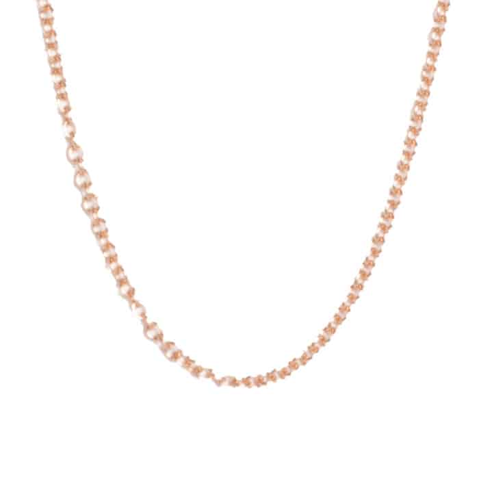 Lei Chain Necklace 1.5mm Rose Gold