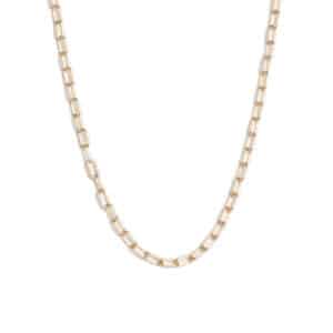 Paper Clip Chain Necklace Fairmined Yellow Gold