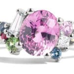 Custom Pink Sapphire Cluster Ring