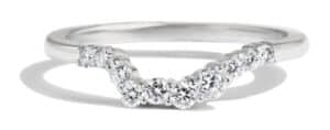 Custom Curved Diamond Band