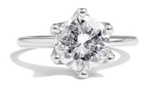 Custom Flower Petal Diamond Ring