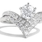 Custom Chevron Diamond Band