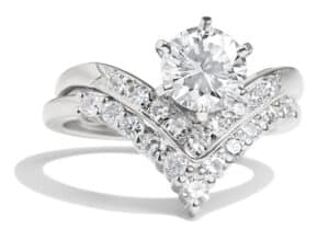 Custom Chevron Diamond Band